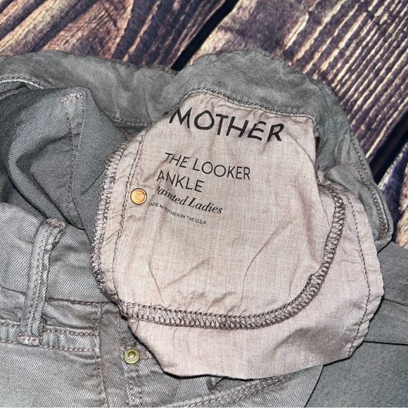 Mother Looker Ankle Jeans Size 25 Olive Dye Skinny Fit Stretch - Picture 4 of 8